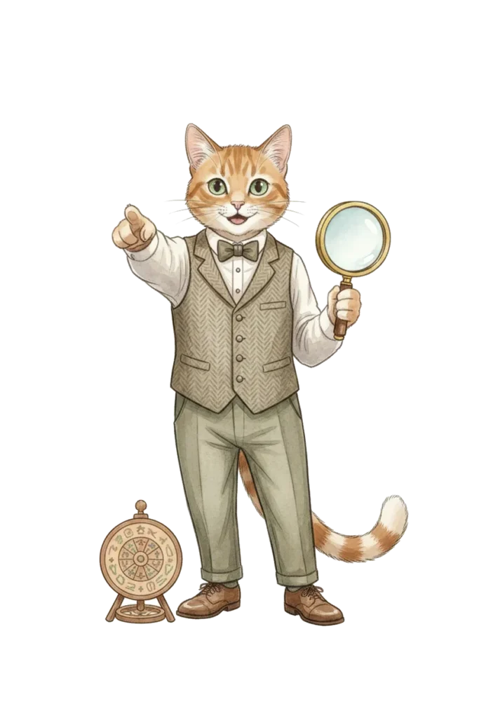 Newton the cat as a wedding detective - Interactive activities for kids at weddings